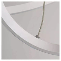 Trade Shop - Lampadario Sospeso Led 120w 4 Cerchi Pendente Rotondo Anelli Bianco Luce 6500k 50316         