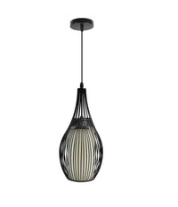 Lampadario Sospeso Ovale Pendente A Sospensione Moderno E27 Plafoniera B19  Nero       