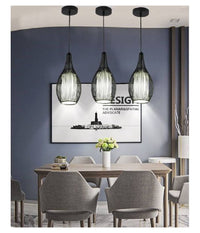 Lampadario Sospeso Ovale Pendente A Sospensione Moderno E27 Plafoniera B19         