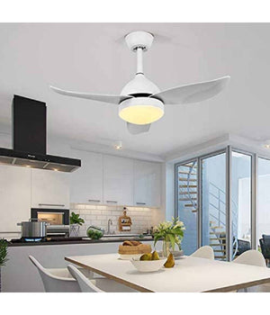 Lampadario Ventilatore Soffitto Plafoniera Moderna Led 3 Pale Dimmerabile 60001         