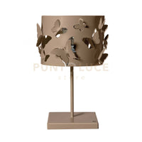 lampade da tavolo moderna farfallosa Beige in Ferro 20x20x37,2Hcm