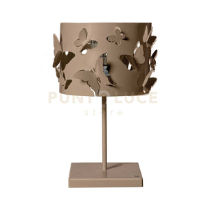 lampade da tavolo moderna farfallosa Beige in Ferro 20x20x37,2Hcm