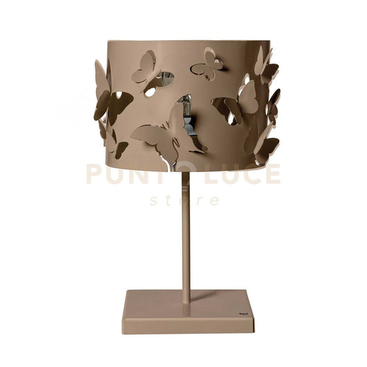 lampade da tavolo moderna farfallosa Beige in Ferro 20x20x37,2Hcm