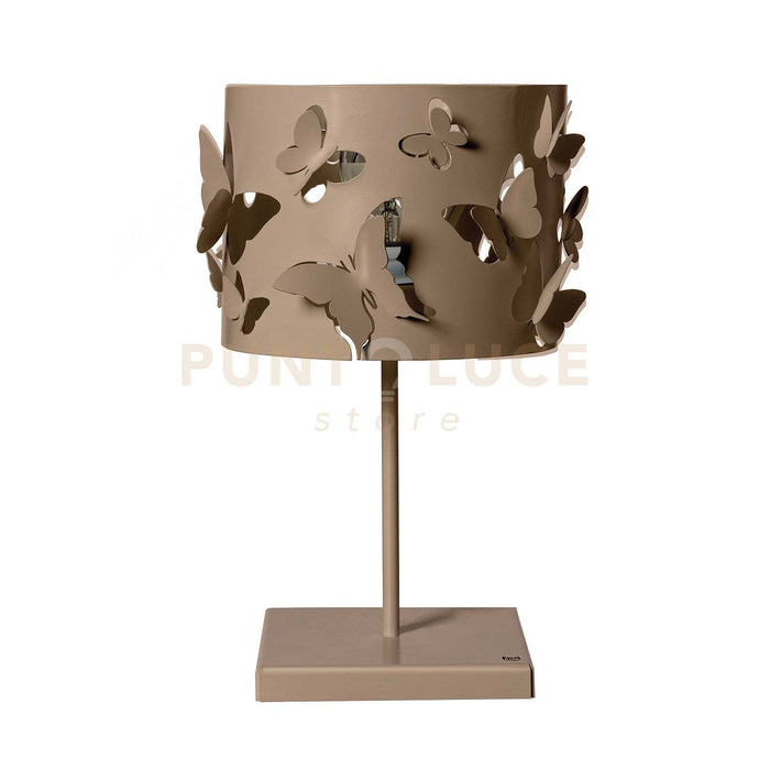 lampade da tavolo moderna farfallosa Beige in Ferro 20x20x37,2Hcm