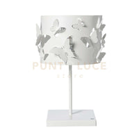 lampade da tavolo moderna farfallosa Bianco marmo in Ferro 20x20x37,2Hcm