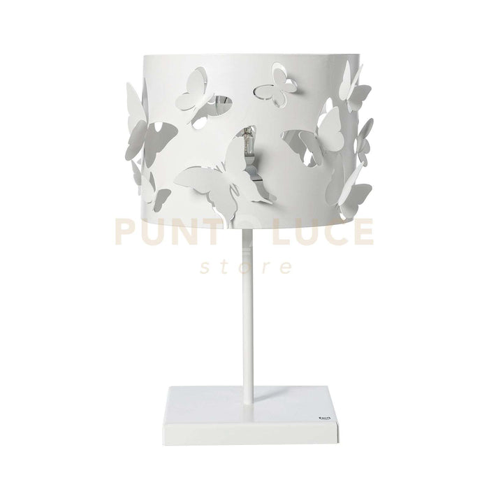 lampade da tavolo moderna farfallosa Bianco marmo in Ferro 20x20x37,2Hcm