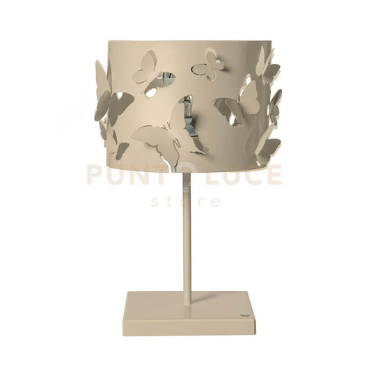 lampade da tavolo moderna farfallosa Crema in Ferro 20x20x37,2Hcm