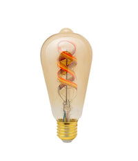 Lampadina A Filamento Led Intelligente Wifi St64-sf E27 4,9w 1800lm Alexa Google         