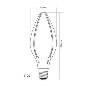 Lampadina a led 80W E27-E40 2200K per lampioni stradali