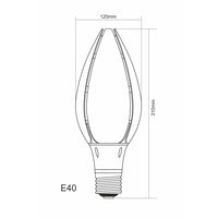 Lampadina a led 85W E40 per campane industriali 2700k