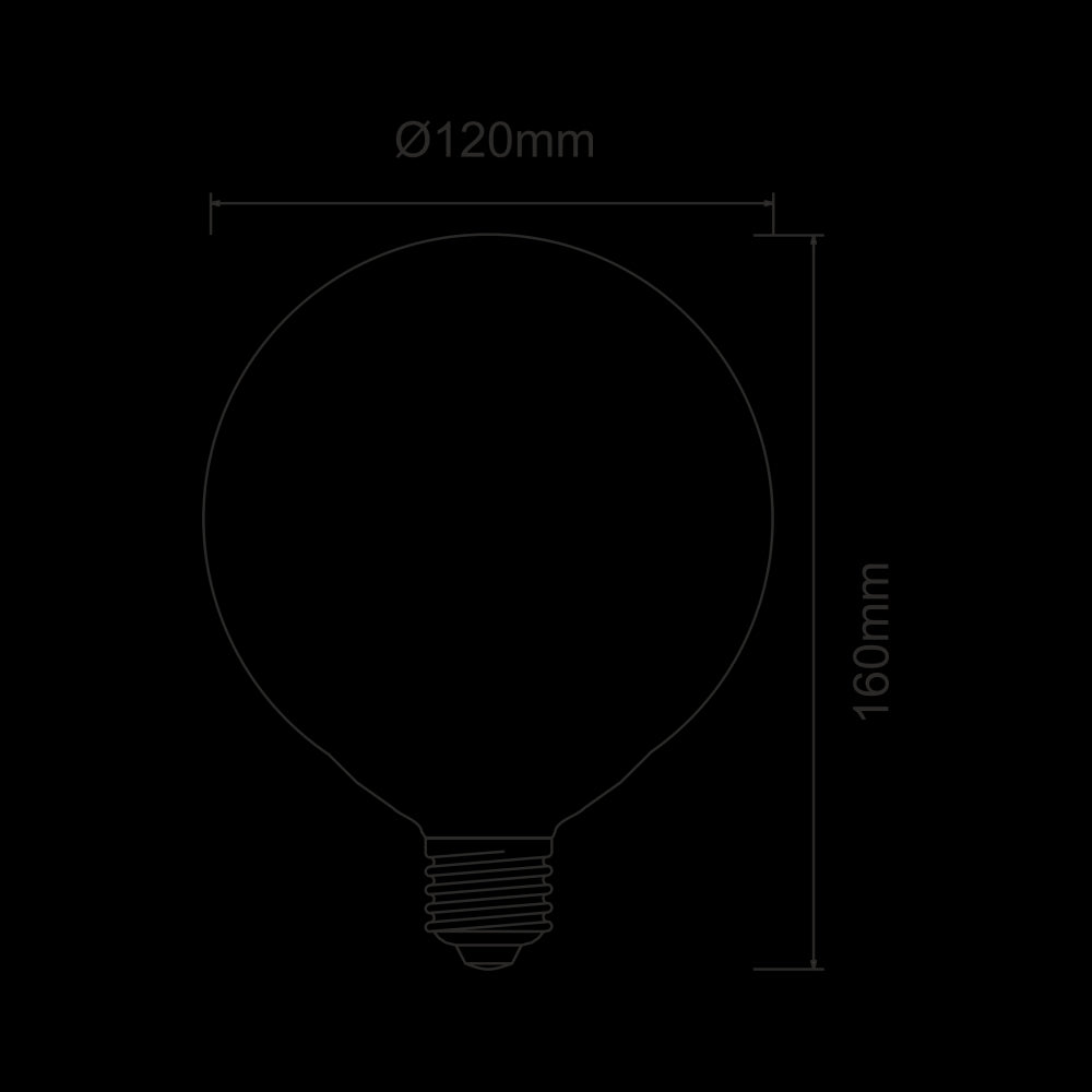 Lampadina a led a globo da 22W e 2600 lumen 3000K