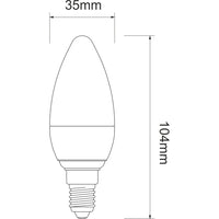 Lampadina a led a oliva opaca 5,5W E14 5000K