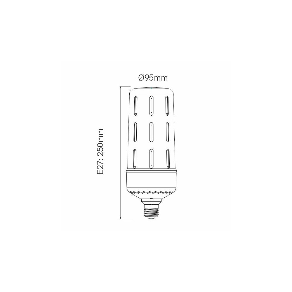 Lampadina a led ad alta potenza ARIA 50W E27 6200lumen - Luce Fredda 5000K