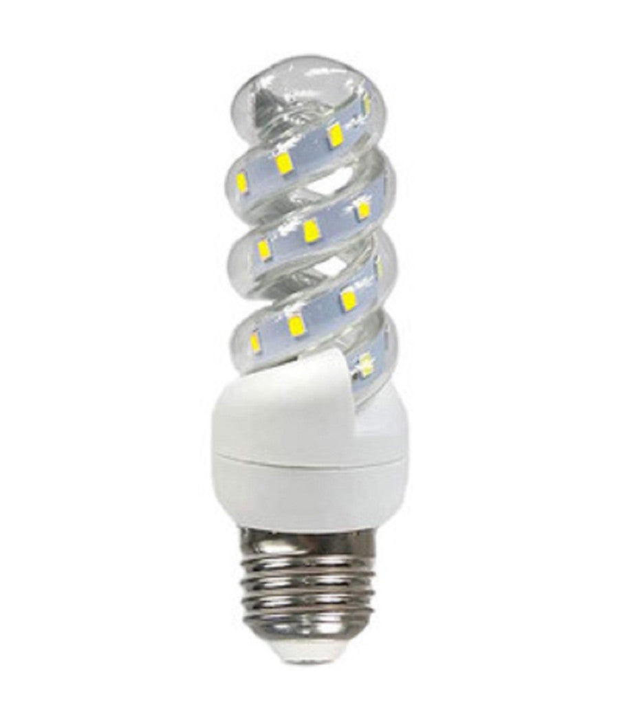 Lampadina A Led E27 11 W Luce Fredda Calda Naturale Modello Torciglione S-11w  -bianco Freddo      -