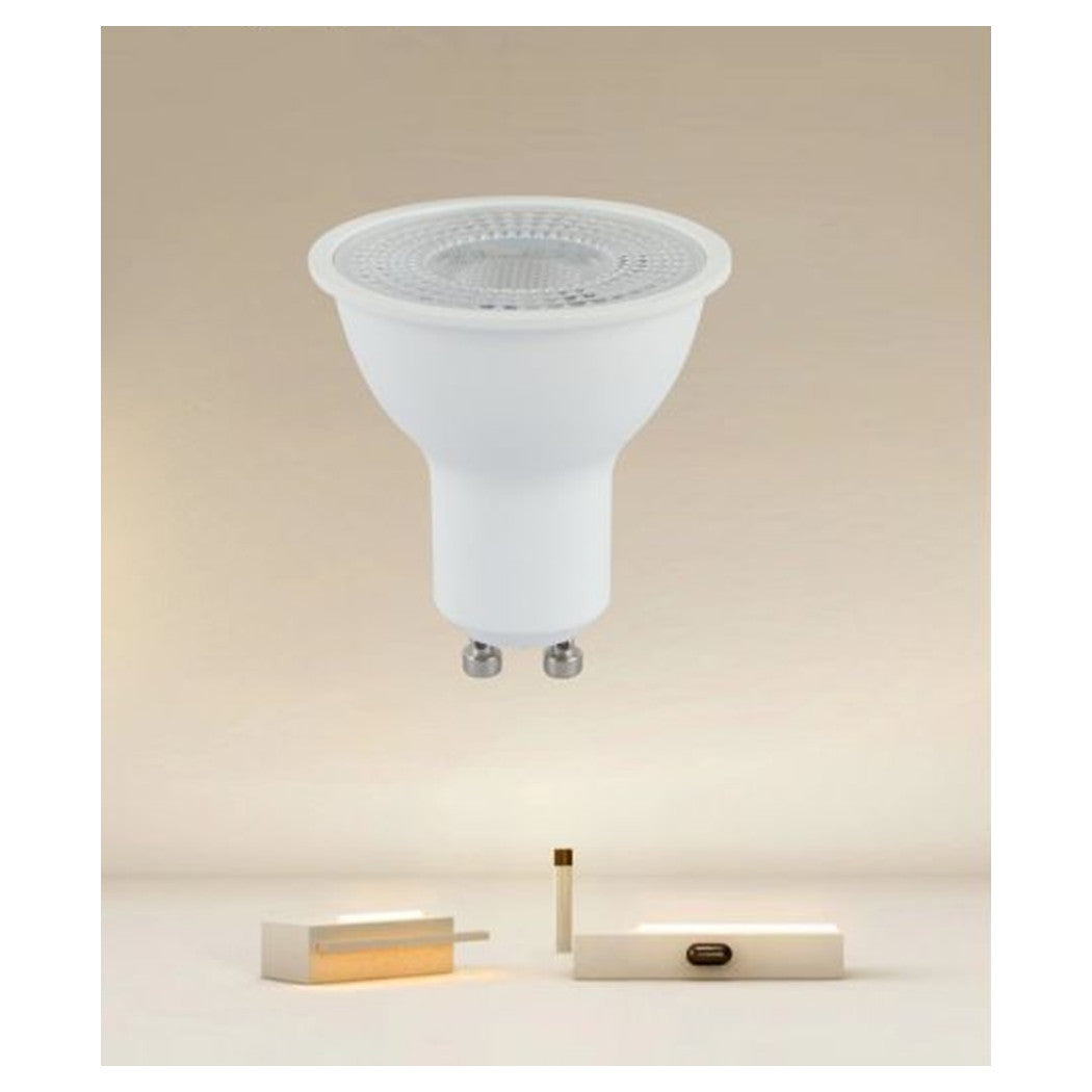 Trade Shop - Lampadina A Led Lampada Attacco Gu10 7w 715lm Bianco Luce Calda 3000k Ip20 00496         