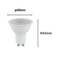 Trade Shop - Lampadina A Led Lampada Attacco Gu10 7w 715lm Bianco Luce Calda 3000k Ip20 00496         