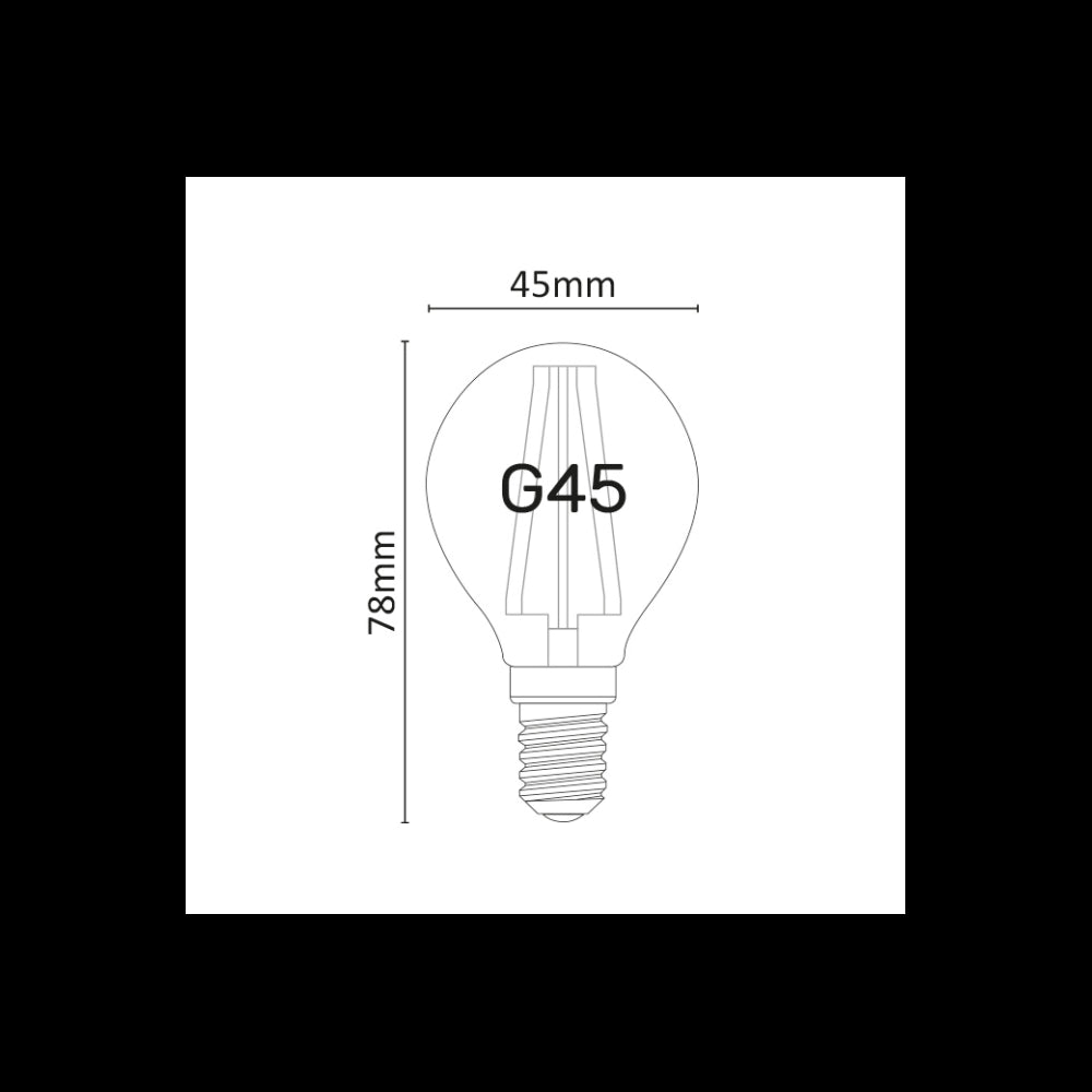 Lampadina a Led Mini Sfera Dimmerabile 6W 2700K E14