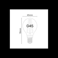 Lampadina a Led Mini Sfera Dimmerabile 6W 2700K E14