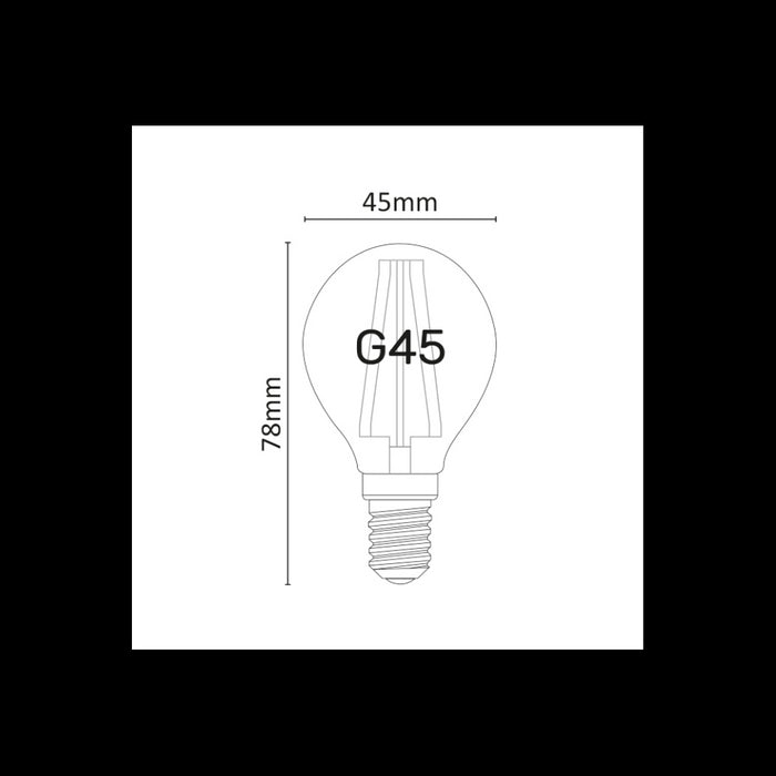 Lampadina a Led Mini Sfera Dimmerabile 6W 2700K E14