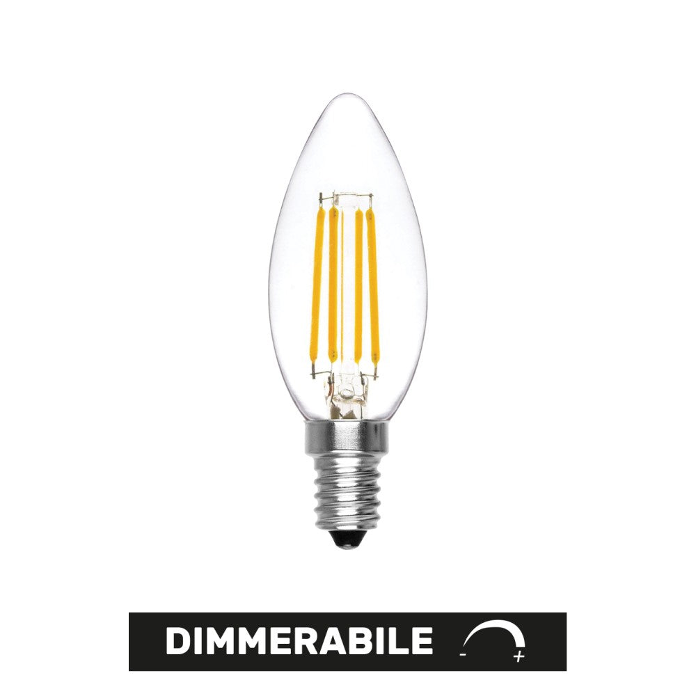 Lampadina a Led Oliva Dimmerabile 6W 2700K E14