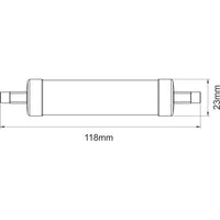 Lampadina a led R7s 118mm 9W ø23mm 1000lumen 3000k