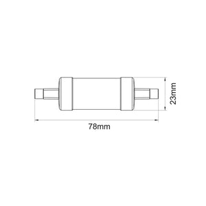 Lampadina a led R7s 78mm 5W ø23mm 574lumen 3000k