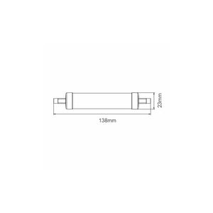 Lampadina a led R7s HQI 138mm 13W ø23mm 1375lumen 4000K