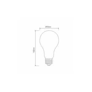 Lampadina classica a led 15W E27 4000k