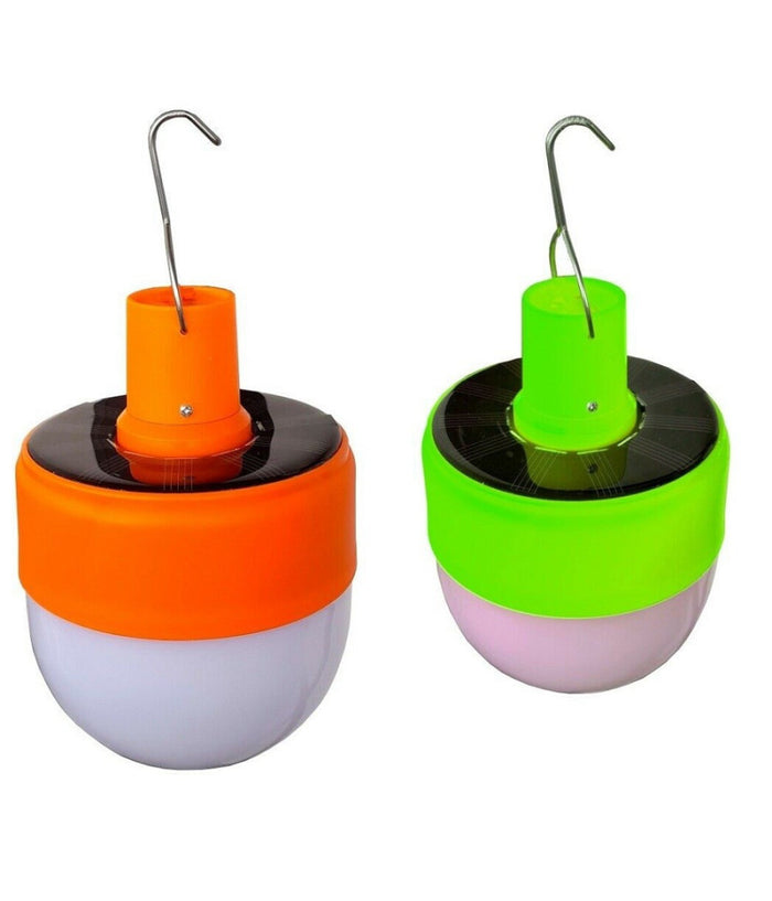 Lampadina Lampada Luce Led Lampada Emergenza Campeggio Con Pannello Solare         