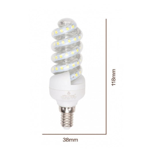 Trade Shop - Lampadina Led 11 Watt E14 1045 Lumen Spirale Vortice Luce Naturale 4000k 91955         