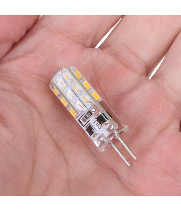 Lampadina Led 3w 24 Smd G4 3014 Attacco A Spillo Luce Bianca Calda Fredda 12v  -bianco Caldo      -