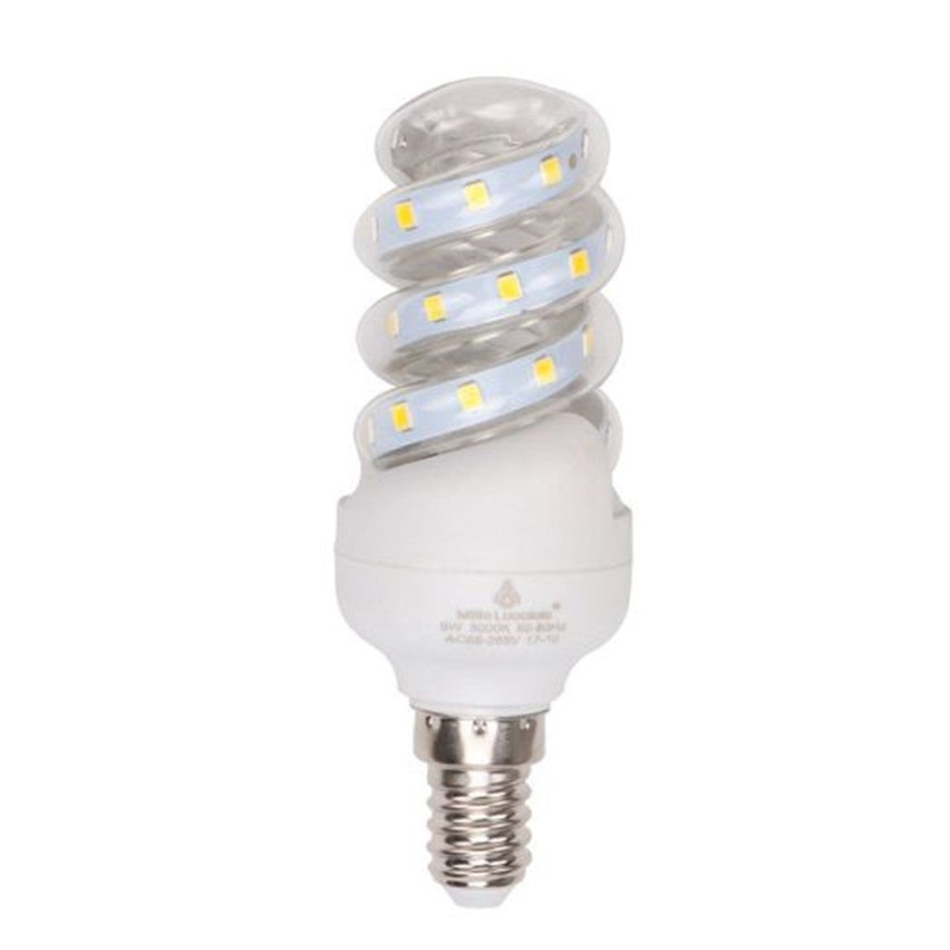 Trade Shop - Lampadina Led 5 W E14 475lm Spirale Luce Calda 3000k Naturale 4000k Fredda 6500k  -bianco Freddo      -