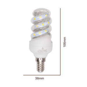 Trade Shop - Lampadina Led 5 W E14 475lm Spirale Luce Calda 3000k Naturale 4000k Fredda 6500k  -bianco Freddo      -