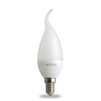 Trade Shop - Lampadina Led A Candela Opaca E14 3 Watt Luce Fredda 6500k Alta Qualità 00548         