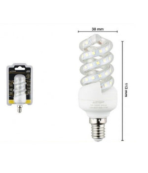 Trade Shop - Lampadina Led A Spirale E14 9 W Luce Bianca Fredda Calda Naturale 56d S-05t -