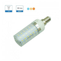 Trade Shop - Lampadina Led E14 10 Watt Tubo Mais Luce Calda Fredda Naturale Illuminazione Led         