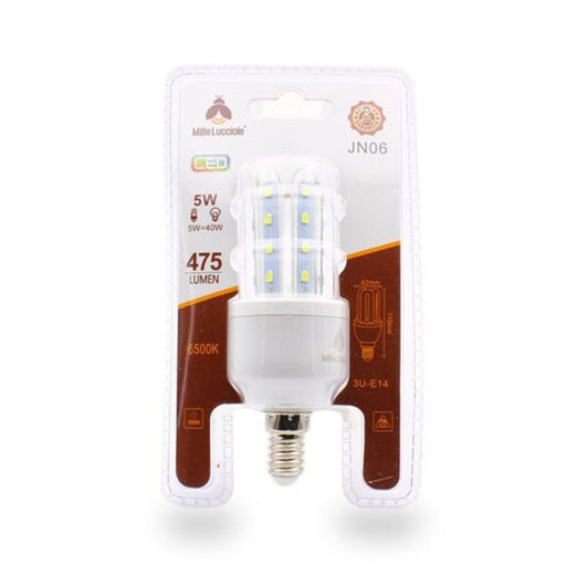 Trade Shop - Lampadina Led E14 5w 3u Jn06 Luce Tubolare Tubo Lineare Luce Fredda 6500k 475lm 87149         