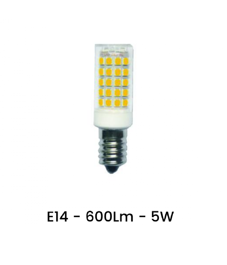 Lampadina Led E14 5 Watt Toni Di Luce Calda 3000k Fredda 6500k Naturale 4000k         