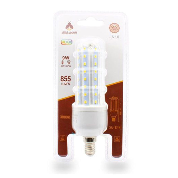 Trade Shop - Lampadina Led E14 9w 3u Jn10 Luce Tubolare Tubo Lineare Luce Calda 3000k 855lm 87187         