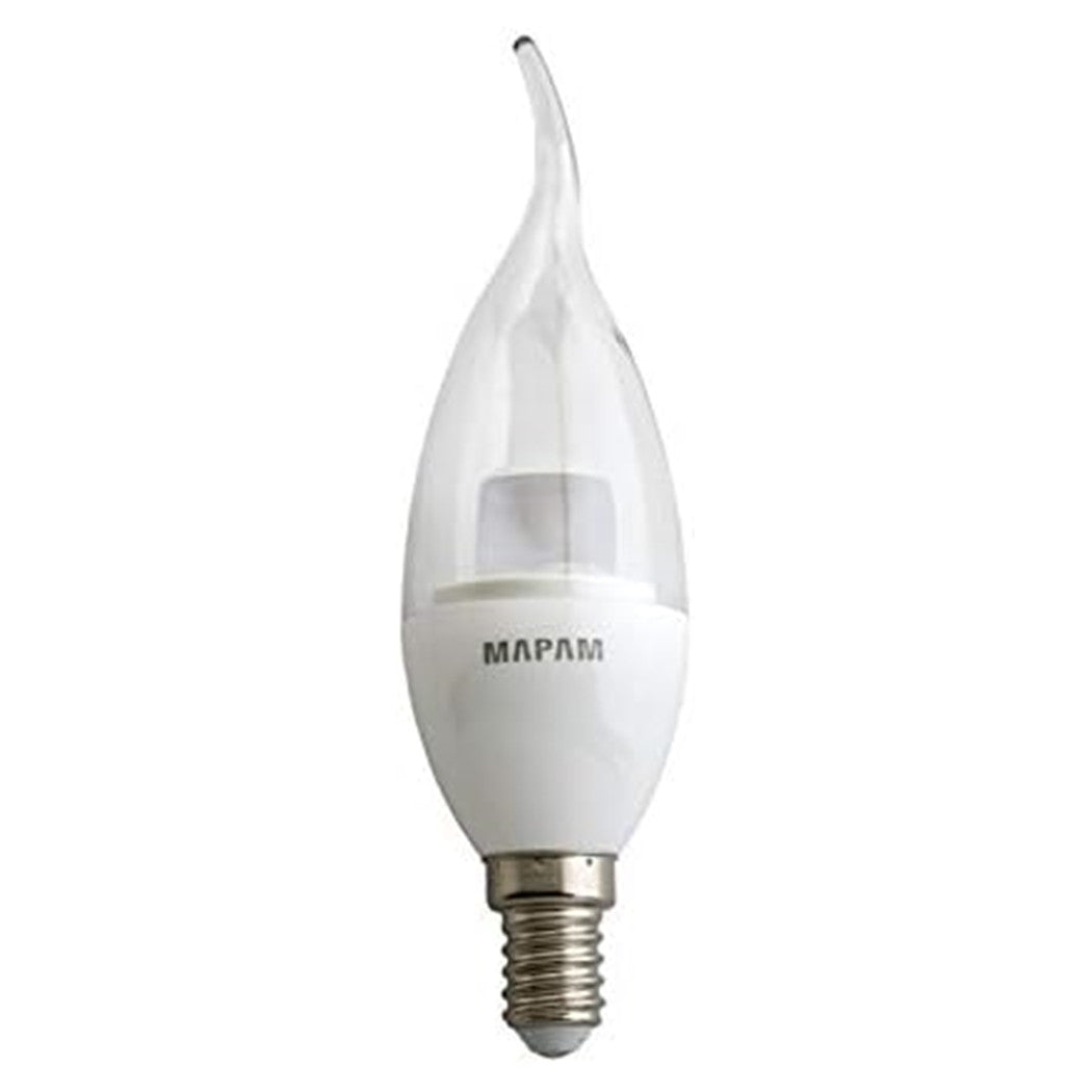 Trade Shop - Lampadina Led E14 Candela Trasparente 5 Watt Luce Calda 3000k Alta Qualità 00272         