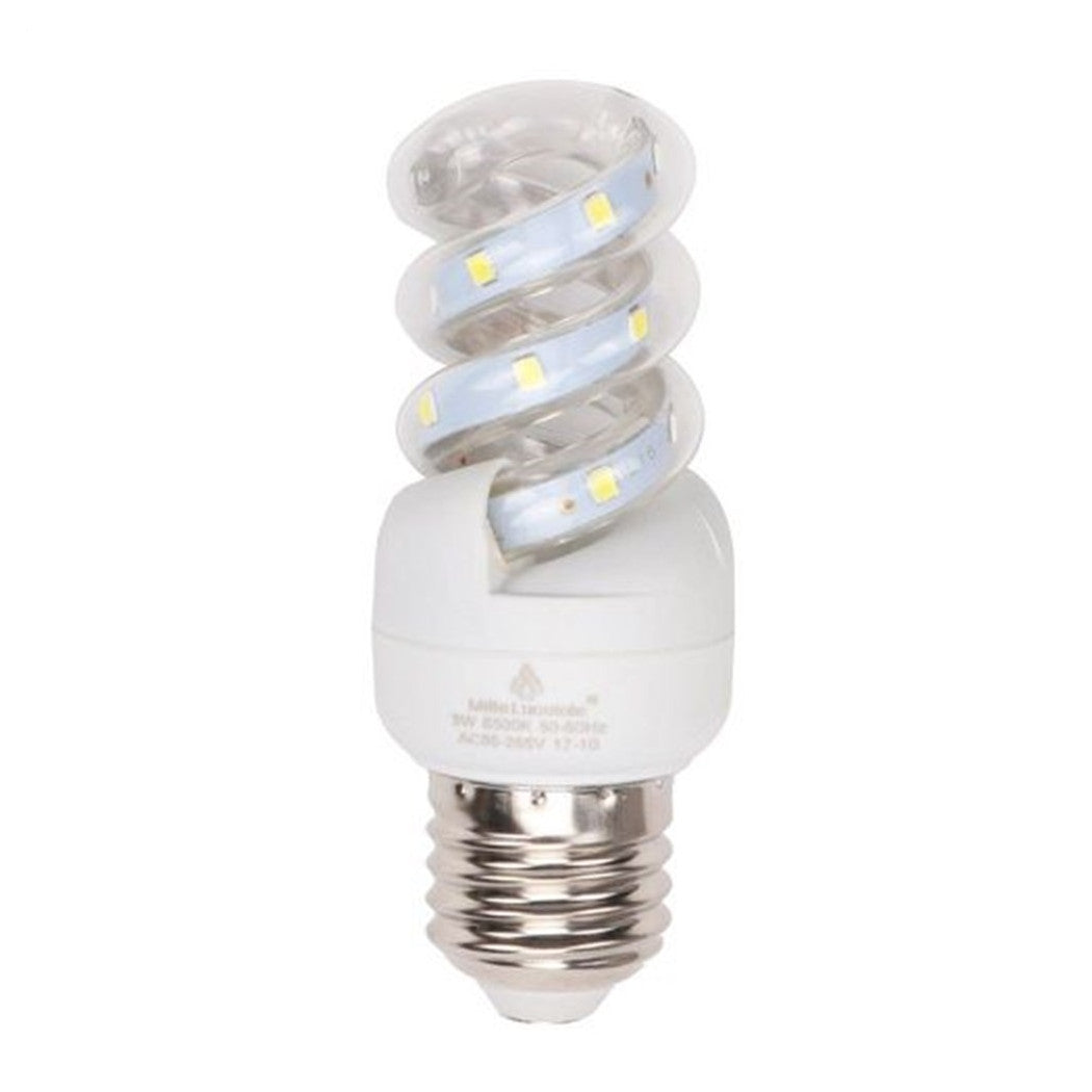 Trade Shop - Lampadina Led E27 11w 1045lm Tortiglione Vortice Spirale Luce Fredda Naturale Calda         