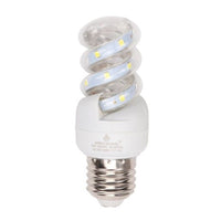 Trade Shop - Lampadina Led E27 11w 1045lm Tortiglione Vortice Spirale Luce Fredda Naturale Calda  -bianco Freddo      -