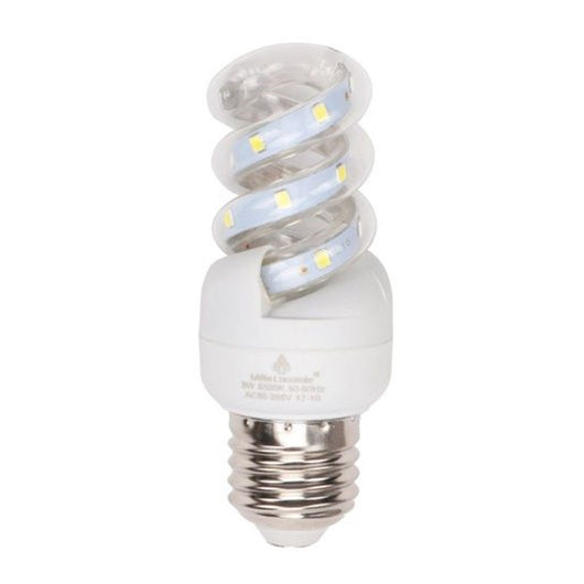 Trade Shop - Lampadina Led E27 11w 1045lm Tortiglione Vortice Spirale Luce Fredda Naturale Calda  -bianco Freddo      -