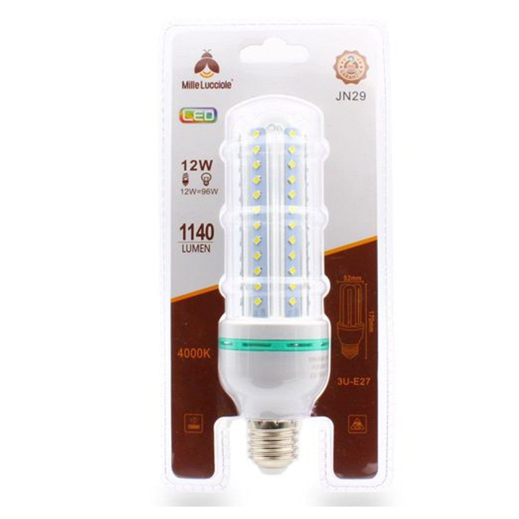 Trade Shop - Lampadina Led E27 12 W 3u Jn29 Mais Tubolare Tubo Lineare Luce Naturale 4000k 87378         
