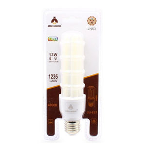 Trade Shop - Lampadina Led E27 13w 2u Tubolare Opaca Luce Calda 3000k Naturale 4000k Fredda 6500k  -bianco Naturale      -