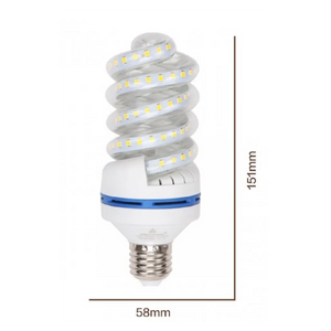 Trade Shop - Lampadina Led E27 15w 1425lm Tortiglione Vortice Spirale Luce Naturale Calda Fredda - -bianco Naturale      -
