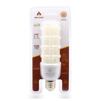 Trade Shop - Lampadina Led E27 16 W 3u Tubolare Opaca 1520lm Luce Calda 3000k Naturale 4000k  -bianco Naturale      -