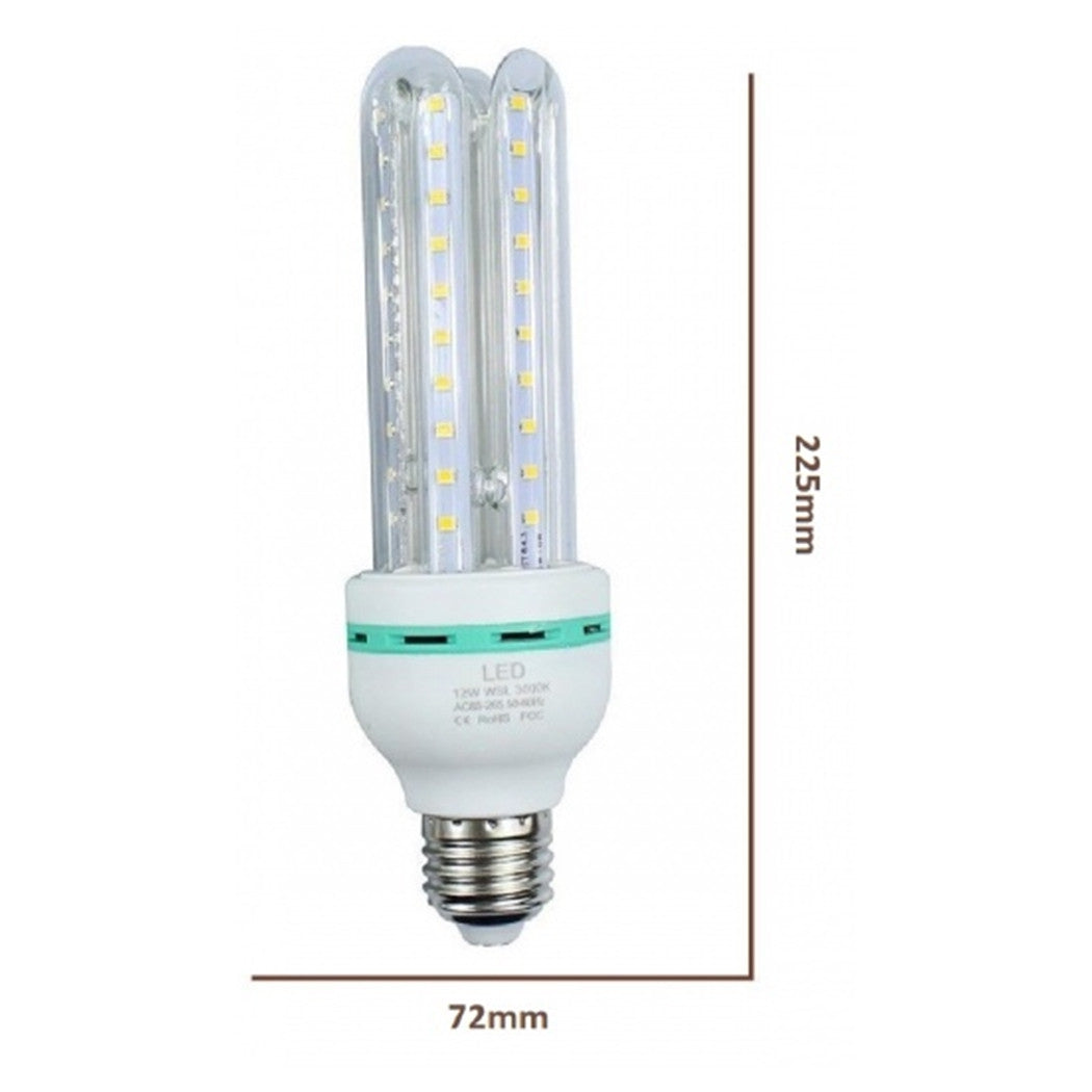 Trade Shop - Lampadina Led E27 24w 4u 2280lm Tubolare Tubo Lineare Luce Calda Fredda Naturale  -bianco Caldo      -