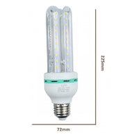 Trade Shop - Lampadina Led E27 24w 4u 2280lm Tubolare Tubo Lineare Luce Calda Fredda Naturale  -bianco Caldo      -