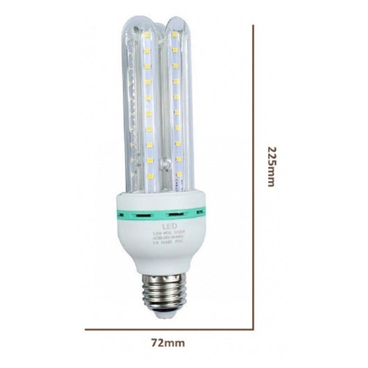 Trade Shop - Lampadina Led E27 24w 4u 2280lm Tubolare Tubo Lineare Luce Calda Fredda Naturale         